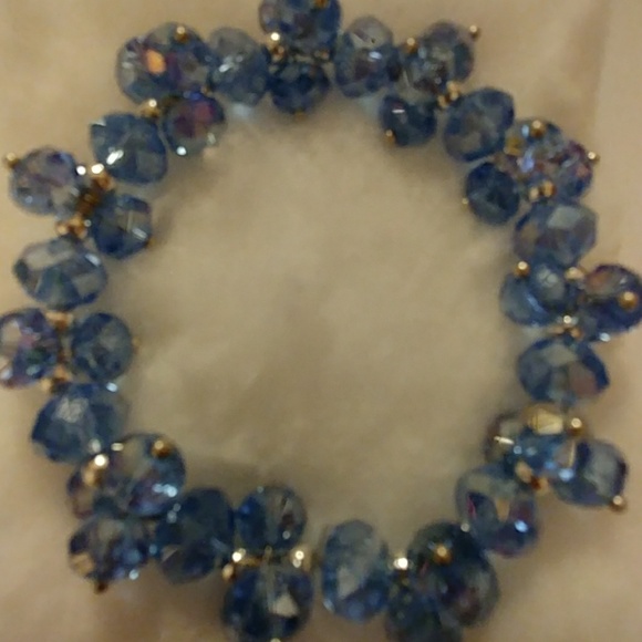 Denim Metallic Crystal Bracelet - Picture 2 of 8